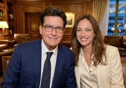 Charlie Sheen and Donna Peele